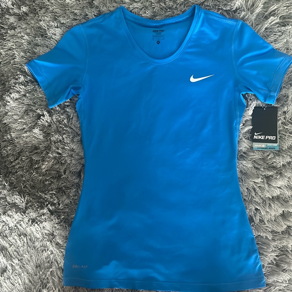 Nike, t-shirt, dri-fit, hypercool series, blue, women’s, brand new with tags